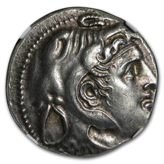 Ptolemaic Kingdom AR Tetradrachm Ptolemy I (311-305 BC) Ch XF NGC Ptolemaic Kingdom AR Tetradrachm Ptolemy I (311-305 BC) Ch XF NGC